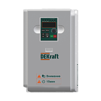 Преобразователь частоты DEKV060-0.75/1.5кВт 3 фазы 380В с торм. модулем | код DEKV060G0R7P1R5T4B | DEKraft