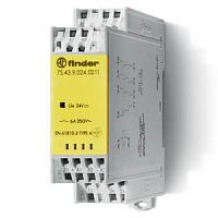 Модульное электромеханическое реле безопасности (реле с принудительным управлением контактами) SIL3, 2NO+1NC+1 AUX(доп.контакт) 6A, контакты AgSnO2, катушка 24В DC, безвинтовые клеммы Push-in, ширина 22.5мм, степень защиты IP20 | код 7S4390240211 (0