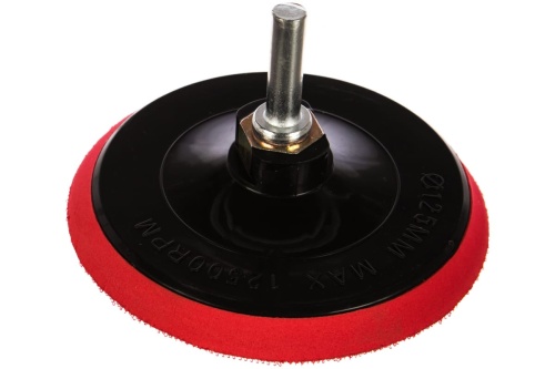 Диск шлифовальный с липучкой, гайка М14 + переходник для дрели, 125x10 мм | код. 39619 | КУРС Диск шлифовальный с липучкой, гайка М14 + переходник для дрели, 125x10 мм | код. 39619 | КУРС