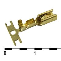 Клемма ножевая неизолированная RUICHI DJ621-E2.8A | код 81007 | Ruichi