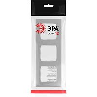 Рамка для розеток и выключателей Серия 12 12-5203-03 на 3 поста, Классик, алюминий | код Б0067788 | ЭРА