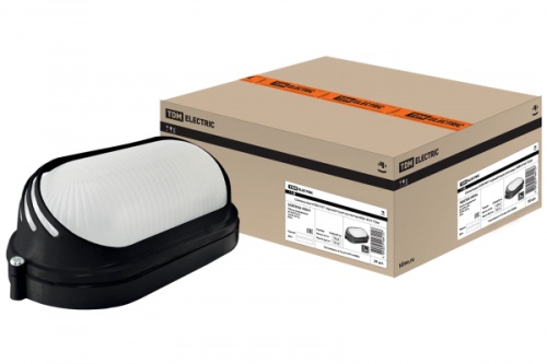 Светильник НПБ1407 черный/овал ресничка 60Вт IP54 TDM | код SQ0303-0054 | TDM