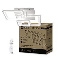 Светильник светодиодный ELEGANT ARISTO-W 60Вт 230В 3000-6500К 4700лм 531х448х151мм пульт ДУ бел. | код 4690612047270 | IN HOME