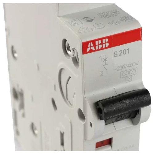 Выключатель автоматический 1P+N 4А C S201P | код S201P C4NA | ABB Выключатель автоматический 1P+N 4А C S201P | код S201P C4NA | ABB