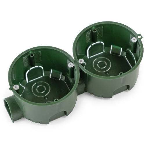 Коробка установочная 68х45 безгалогенная (HF) с саморезами и крышкой Промрукав 80-0560СКм фото 6