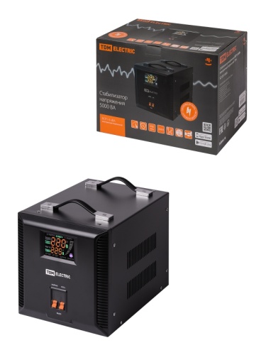 Стабилизатор напряжения БСР1-5,0 кВА электронный переносной TDM | код SQ1201-0036 | TDM