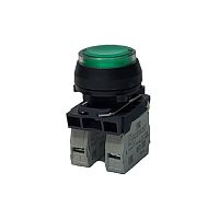 Выключатель Briswik КЕ 171/4м -Л 220В зеленый 1но+0нз цилиндр с подсветкой IP66 УХЛ2 10А | код aZ-EB-6Ai-7311 | Briswik