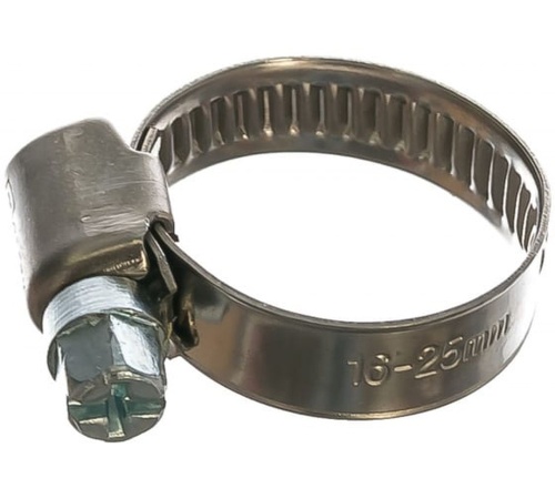 Хомут червячный 16-25/9 W2 нержавеющая сталь 1Л 16-25-7 Н ГОСТ 28191-89 | код. H16-25ECO42 | Мир хомутов