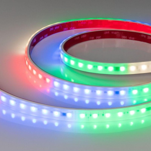 Лента светодиодная 17 Вт/м 24В RGBW 4000K IP20 168LED/м DMX-PS-B70-14mm SMD 5060 5 м герметичная | код 56721 | Arlight
