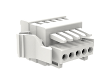 425108/150 Разъем серии MCS, шаг 2.5мм, 8 конт., с защ., тип защ пласт 1, бел, шт | код 425108/150 | SUPU