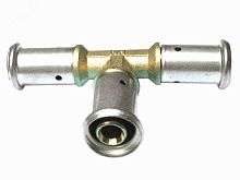 Тройник пресс 26х26х26 равнопроходной, латунь | код 9P-262626 | Henco