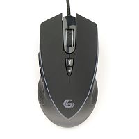 Мышь игровая Gembird MG-800, USB, чёрн., 3200DPI, 7 кн., рег. подсв., каб. тканевый 1.8 м | код MG-800 | Gembird