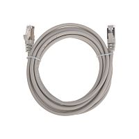 Патч-корд F/UTP, CAT 5e, RJ45-RJ45, 26AWG, LSZH, серый, 3м REXANT | код 02-0110-3 | REXANT