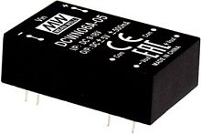 Источник питания DC-DC, 6 Вт, вход 18…36В, выход ±5В/±500мА, изоляция 3000В DC, DIP24 31.8х20.3х10.2мм, -40...+90С | код DCWN06B-05 | MeanWell