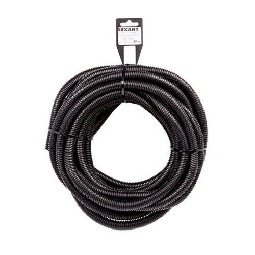 Труба автомобильная гофрированная ПП, 12,7мм, разрезная, бухта 10 м/уп., REXANT | код 15-1310 | REXANT Труба автомобильная гофрированная ПП, 12,7мм, разрезная, бухта 10 м/уп., REXANT | код 15-1310 | REXANT