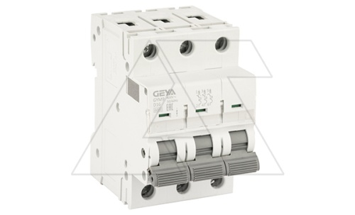 Авт. выключатель GYM9-3P-16D, 3P, 16A, хар-ка D, 6kA, 3M | код GYM93P16D | GEYA