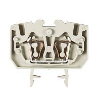 Проходная клемма, тип фиксации провода: пружинный, номинальное сечение: 2,5 мм кв., 24А, 800V, ширина: 5 мм, цвет: серый, тип монтажа: DIN 15 | код 55.703.0553.0 | Wieland