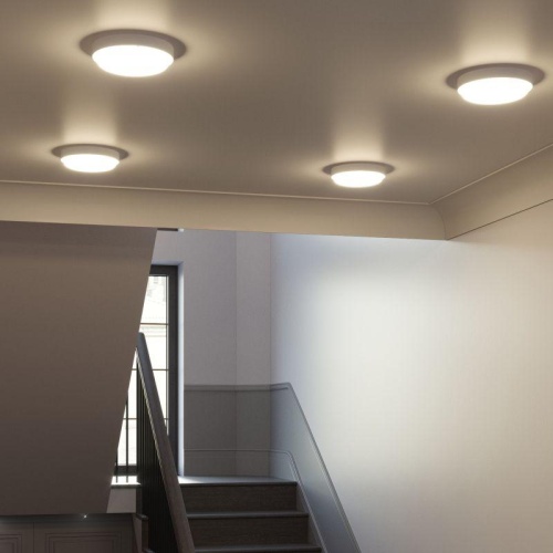 Светильник светодиодный Elementary ДБП 24Вт 4000К IP65 1950лм d210х52мм ЖКХ кругл. | код 126411224 | Gauss