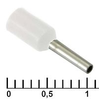 Наконечник на кабель RUICHI DN00506, белый, 1x6 мм, 0.5 мм2 | код 90948 | Ruichi