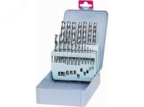 Набор сверл по металлу шлифованные, 1-10 мм, 19 штук | код 302500110 | KEIL