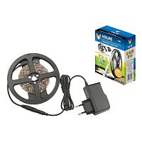 Комплект светодиодной ленты ULS-Q721 2835-60LED/m-IP20-2.5M-WW RRP24C00 2.5м. IP20. Теплый белый свет. Адаптер 24Вт. TM Volpe. | код UL-00000642 | VOLPE
