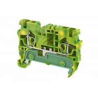 Клемма заземления пружинная 2,5 мм2, на 2 подключения SGQ2.5 | код 2102070000 | Elmex