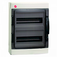 Распределительный шкаф RAMbase, 24 мод., IP65, навесной, пластик, с клеммами |  код. 85924 |  DKC