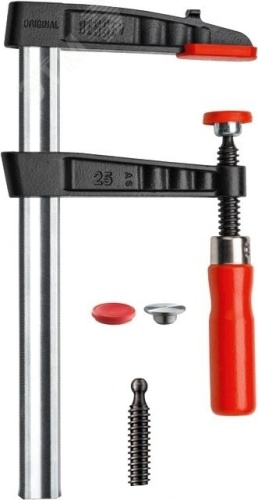 Струбцина из ковкого чугуна 600/175, усилие: 6 кН, с деревянной рукояткой, полая рейка | код BE-TG60S17 | BESSEY