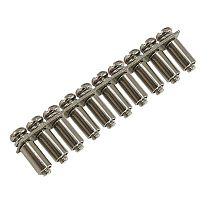 Шинный соединитель для 10 зажимов наборных 2,5 мм2 ШС-01 | код 32442DEK | DEKraft