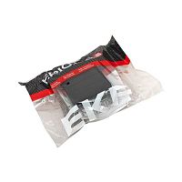 Выключатель кнопочный 2-кл. СП Эпика механизм черн. EKF UP1-SWB-23