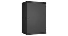 Настенный разборный шкаф TLK 19, 18U, металлическая дверь, Ш600хВ904хГ450мм, 2 пары монтажных направляющих, черный | код TWC-186045-R-M-BK | TLK