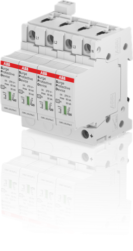 Ограничитель перенапряжения УЗИП OVR T2 4L 80-275s P TS QS | код 2CTB815708R1100| ABB 