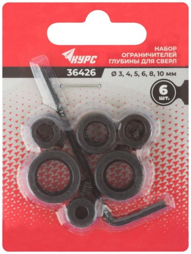 Стопперы для сверел набор 6 шт (3, 4, 5, 6, 8, 10 мм) | код 36426 | FIT фото 3 Стопперы для сверел набор 6 шт (3, 4, 5, 6, 8, 10 мм) | код 36426 | FIT фото 3