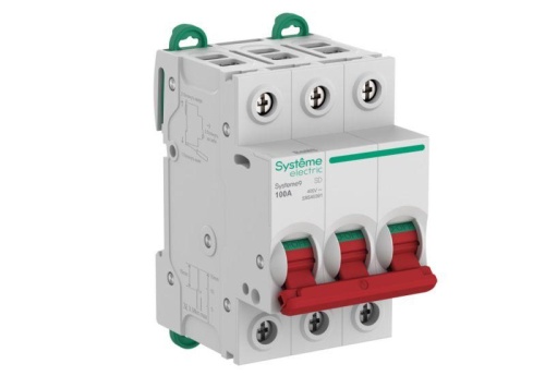 Выключатель нагрузки (ВН) 3P 100A 400В Systeme9 | код S9S40391 | Systeme Electric