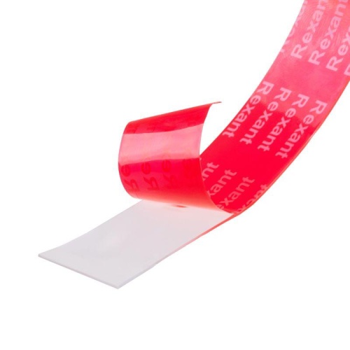 Лента клейкая двухсторонняя прозрачная на VHB акриловой основе 6ммх5м Rexant 09-6055 фото 3