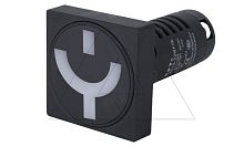 Указатель положения выключателя AD16-22, улыбка красный, 24VAC/DC, 22mm, IP54 | код AD16-22WF/D23 | АРТ