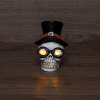 Керамическая фигурка Череп в шляпе 13.2х10.3х14.3 см | код 505-021 | NEON-NIGHT