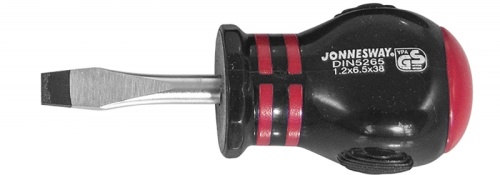 D03S638 Отвертка стержневая шлицевая HERCULES, SL6.5х38 мм | код D03S638 | JONNESWAY