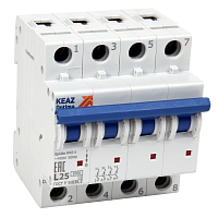 Автоматический выключатель OptiDin BM63-4Z16-ОМ4-РЕГ | код 281735 | КЭАЗ