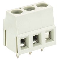 Клемма на печатную плату, подвод кабеля сбоку, 2 полюса, шаг: 5,08 мм, винтовая фиксация провода, без маркировки, 250V, 15A, цвет: серый, серия 8292 H | код 27.000.0253.0 | Wieland