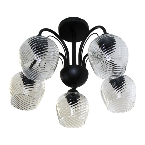 Светильник Берта 151 черн.муар (Плафон 8270) НСБ 01-5х60-132 Е27 ИУ | код 1005404647 | Элетех