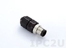 Разъем M12D-4P-IP68 Field-installable D-coded screw-in sensor connector, male | код 00-06005069 | MOXA