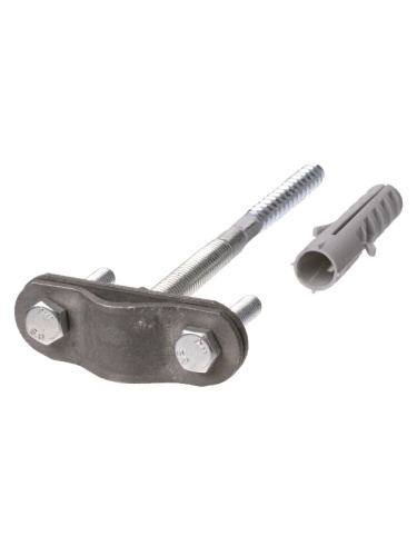 Крепление молниеприемника к стене с дюбелем длина 100 мм, ?16-20 мм, гор.цинк. TDM | код SQ2401-3142 | TDM