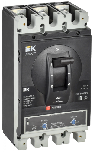 ARMAT Авт. выкл. лит. корпус 3P I 85кА 630А ТМ рег. IEK | код AR-MCCB-3I-085-0630A-ATUC | IEK ARMAT Авт. выкл. лит. корпус 3P I 85кА 630А ТМ рег. IEK | код AR-MCCB-3I-085-0630A-ATUC | IEK