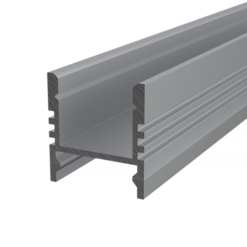 Профиль алюминиевый накладной 16х17 мм S 2 м (заказывать отдельно рассеиватель 146-250) REXANT | код 146-203 | REXANT