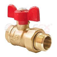 Кран шаровой со сгоном OPTIMA 11Б27фт1М 1/2' ВН ручка бабочка | код. VF.227.L0B1.012 | Valfex