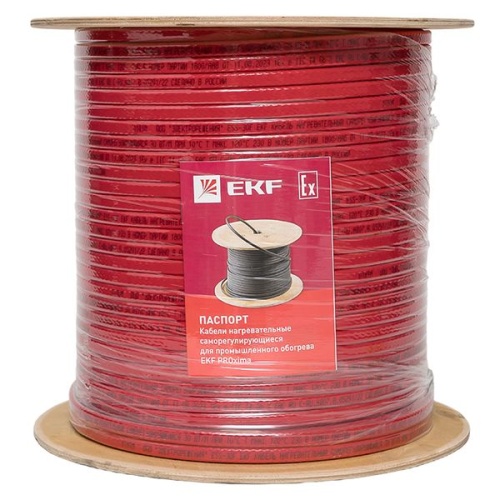 Саморегулирующийся нагревательный кабель ESU-30F (30 Вт/м) 200 м, фторопласт | код ESU-30F-200 | EKF фото 4 Саморегулирующийся нагревательный кабель ESU-30F (30 Вт/м) 200 м, фторопласт | код ESU-30F-200 | EKF фото 4