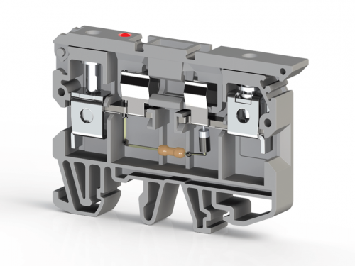 351 529, Клеммник с держ. предохр. (5х20, 5х25) с индикацией 110VDC на DIN-рейку, 6 мм.кв. (серый), ASK 2LD (110 VDC) | код 0.0.0.3.51529 | KLEMSAN 351 529, Клеммник с держ. предохр. (5х20, 5х25) с индикацией 110VDC на DIN-рейку, 6 мм.кв. (серый), ASK 2LD (110 VDC) | код 0.0.0.3.51529 | KLEMSAN