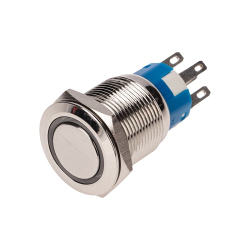 Кнопка антивандальная 19 12В Фикс (5с) ON-OFF/OFF-ON подсв/красная REXANT | код 36-3420 | REXANT