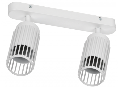 Светильник 4208 настенно-потолочн. 2хGU10 белый IEK | код LT-USB0-4208-GU10-2-K01 | IEK